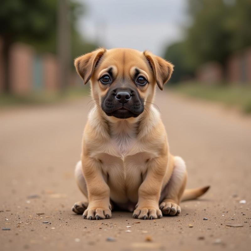 A Lonely Abandoned Puppy