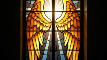 Angel Wings in Stained Glass