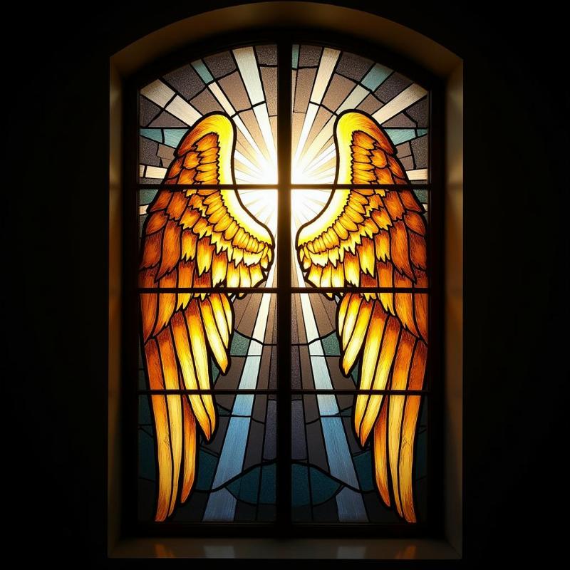 Angel Wings in Stained Glass