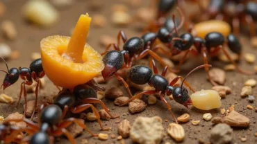 Ants Carrying Food