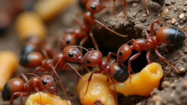 Ants Carrying Food