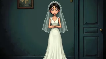 anxious-bride-looking-down