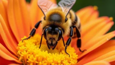 Bee on Flowers