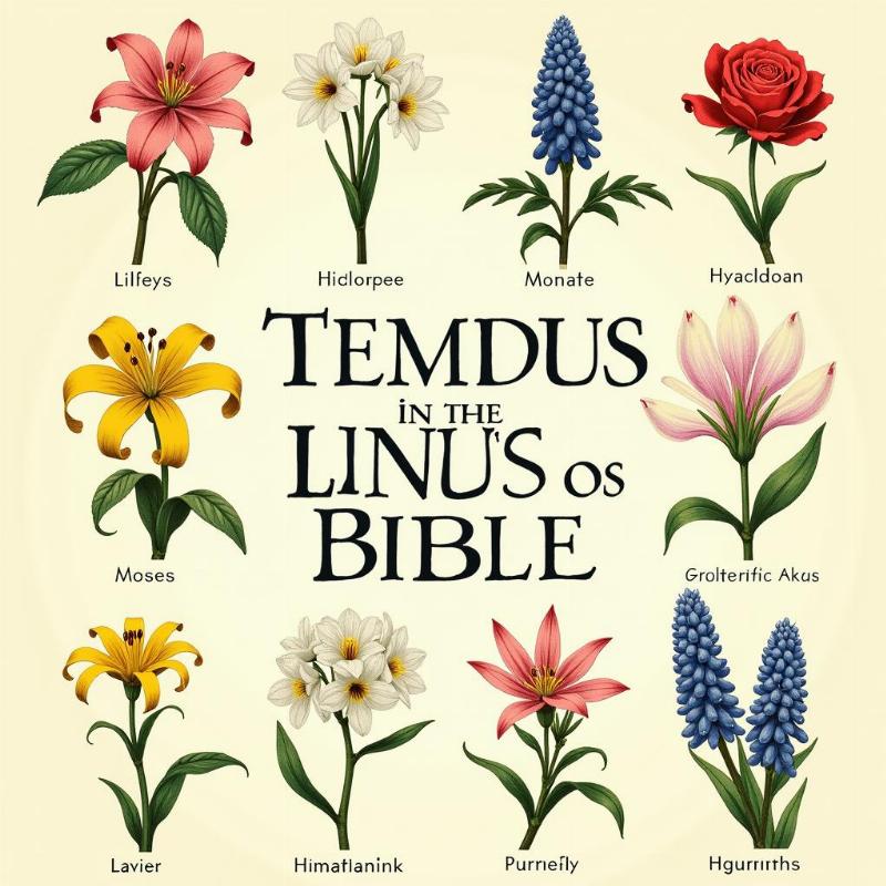 Biblical Flowers Depiction