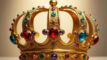 Golden Crown with Jewels