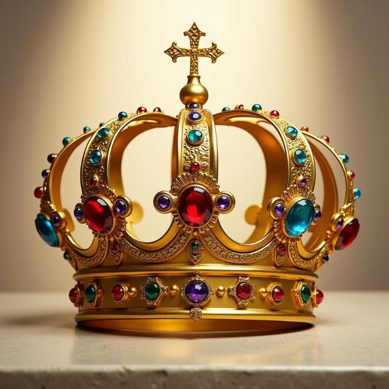 Golden Crown with Jewels