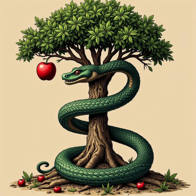 Snake and Apple