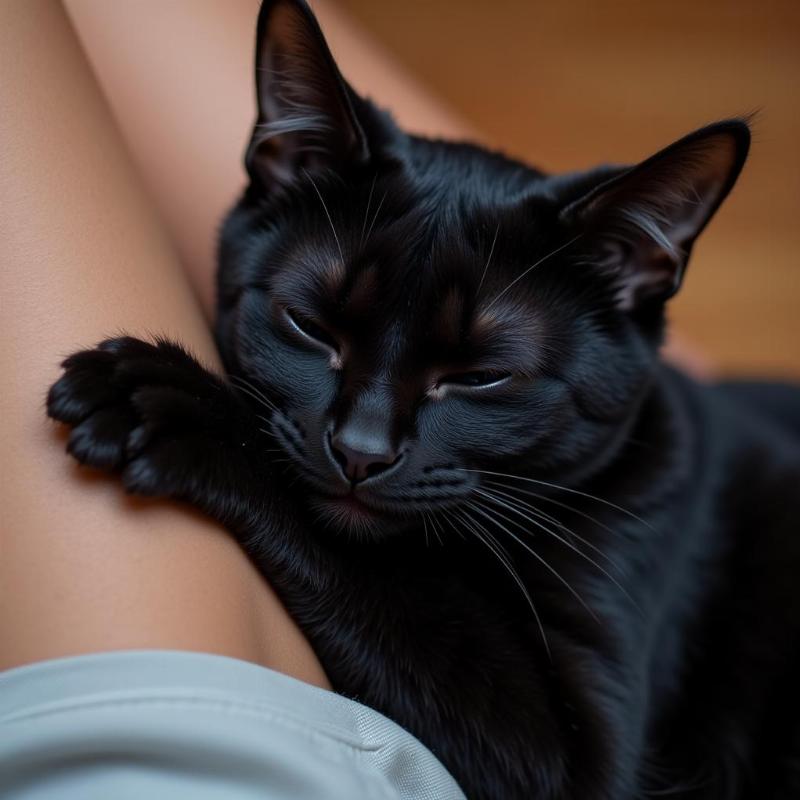 Black Cat Showing Affection Dream