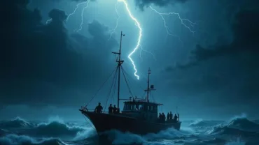 Dream of a boat in a storm