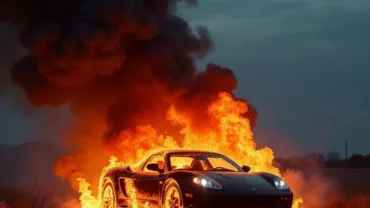 Dream of Car Engulfed in Flames