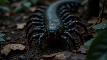 Centipede Crawling in Dark Forest