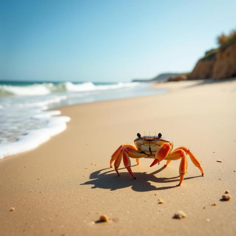 Crab on Sandy Beach