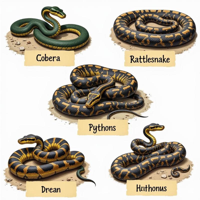 Different Snake Types in Dreams