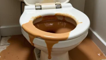 Overflowing Dirty Toilet