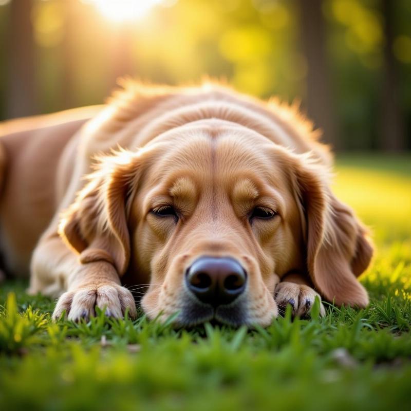 Peaceful Dog Sleeping