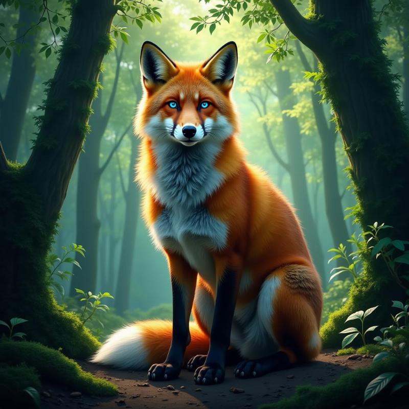 Dream Fox in Forest