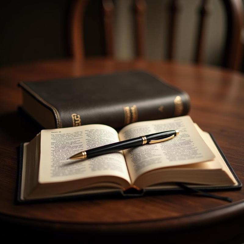 Journal and Bible for dream interpretation