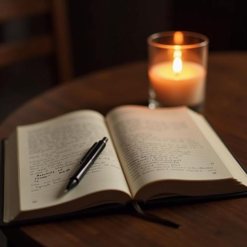 Dream Journal with Candle