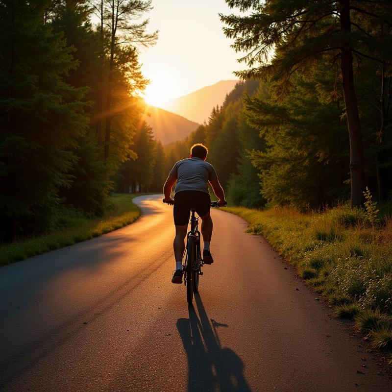 Dream of Riding Bicycle Uphill