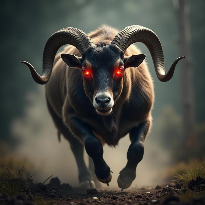 Dream Meaning of a Goat Attacking: Confrontation