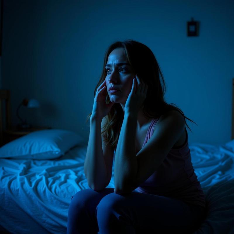 Woman Anxious After Dream