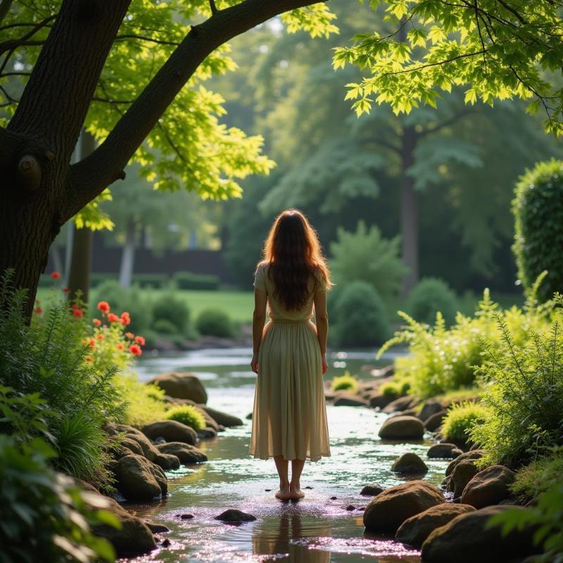 Woman releasing stress in a dream about urine