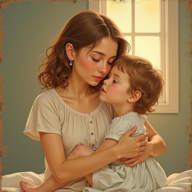 Dream of a mother embracing her child