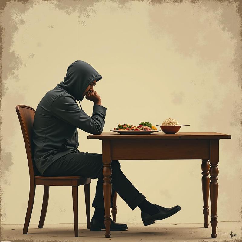 Eating Alone in a Dream