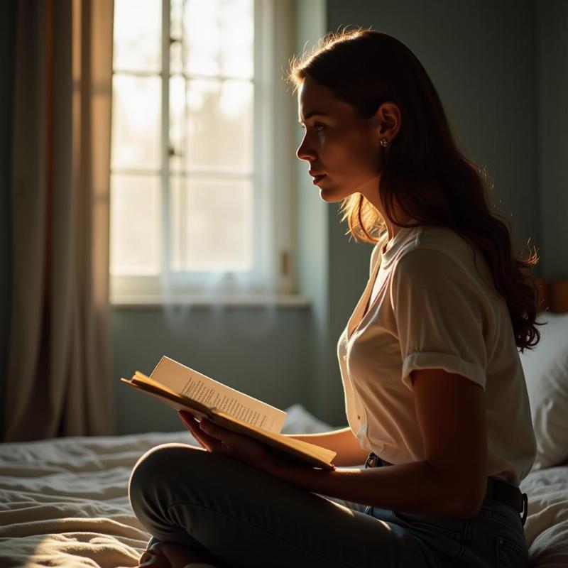 Woman pondering the meaning of her dream about her ex-girlfriend