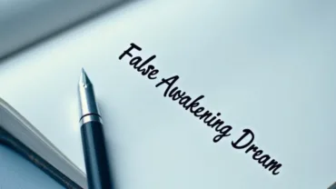 Journaling a false awakening dream