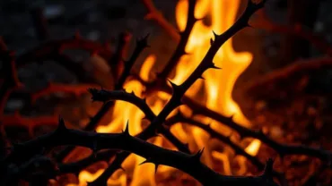 Burning Thorns - A Symbol of God's Presence