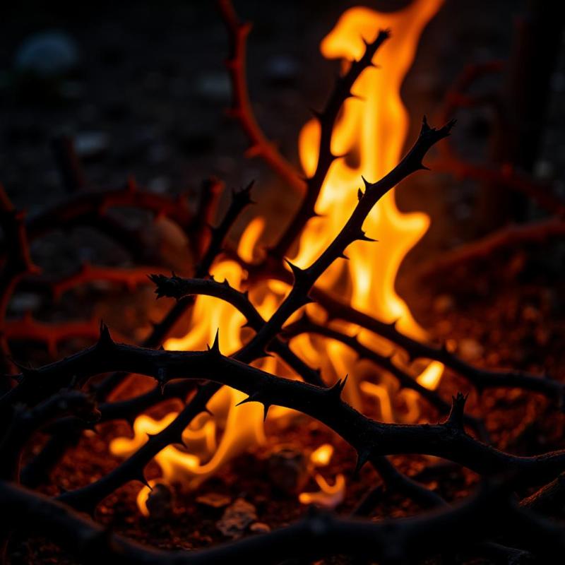 Burning Thorns - A Symbol of God's Presence