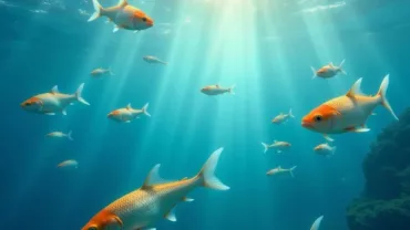 Fish Swimming in Clear Water in a Biblical Dream