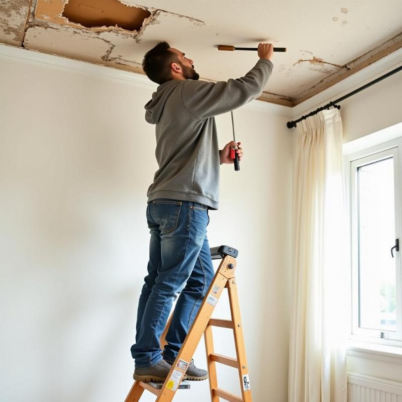 Repairing a Leaking Ceiling