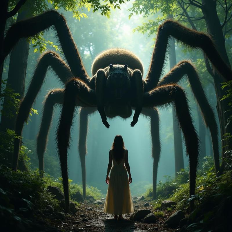 Giant Spider Dream in Forest