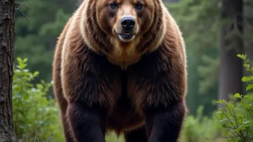 Grizzly Bear Symbolizing Strength