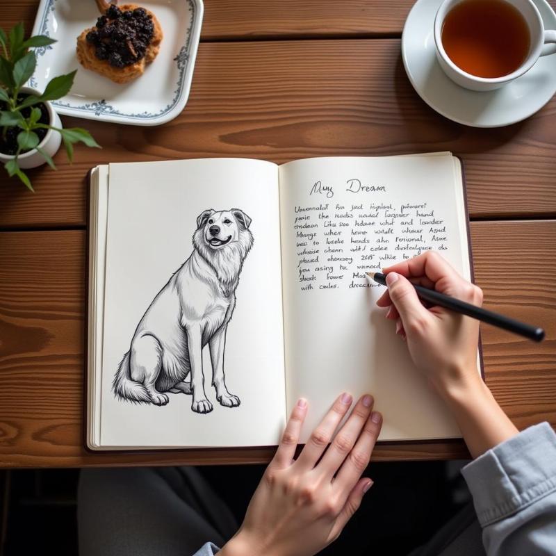 Journaling a Dream about a White Dog