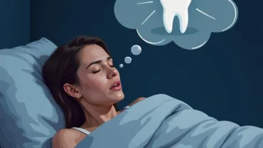 Woman Having a Loose Tooth Dream