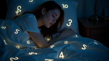 woman dreaming of lottery numbers