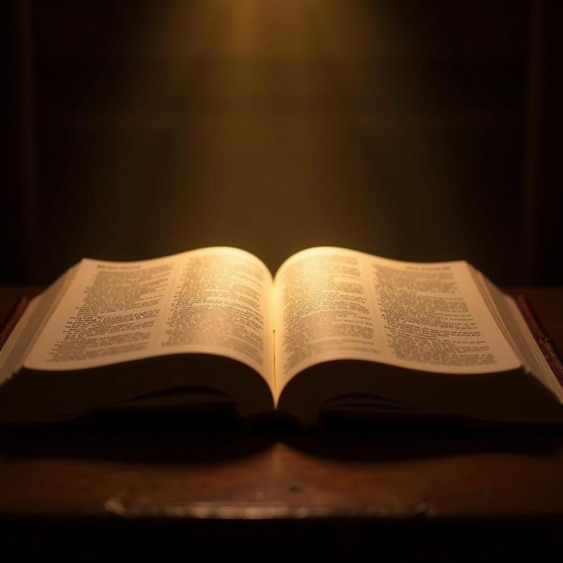 Dream About Open Bible with Light Shining