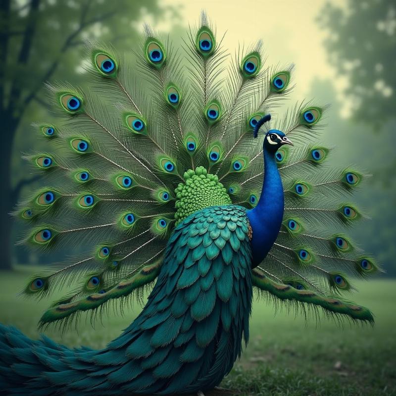 Peacock Displaying Feathers: Dream Meaning