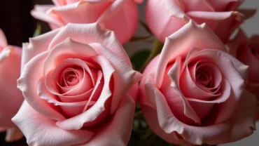 Pink roses bouquet