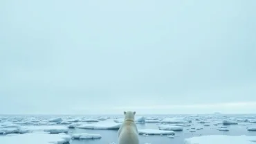 Polar Bear Dream Symbolizing Solitude