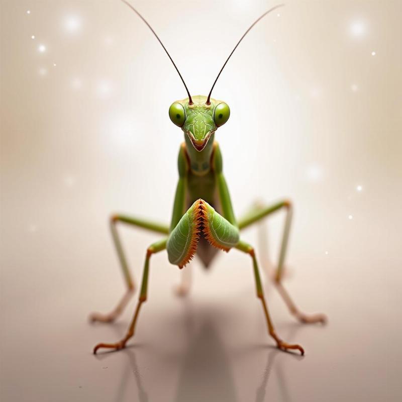 Praying Mantis in Prayer Position