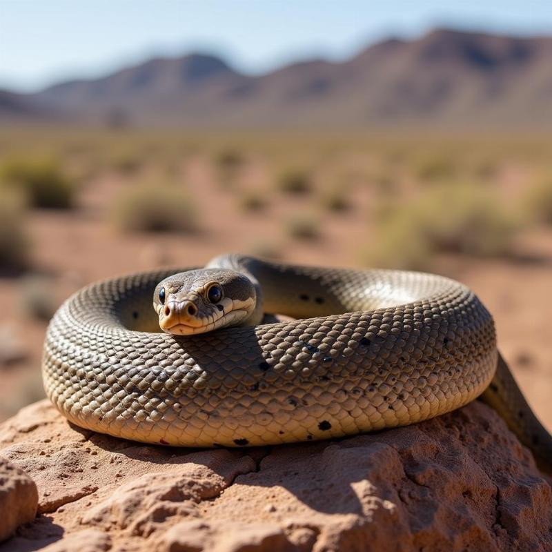 Rattlesnake in the Desert