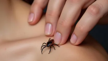 Removing ticks from skin