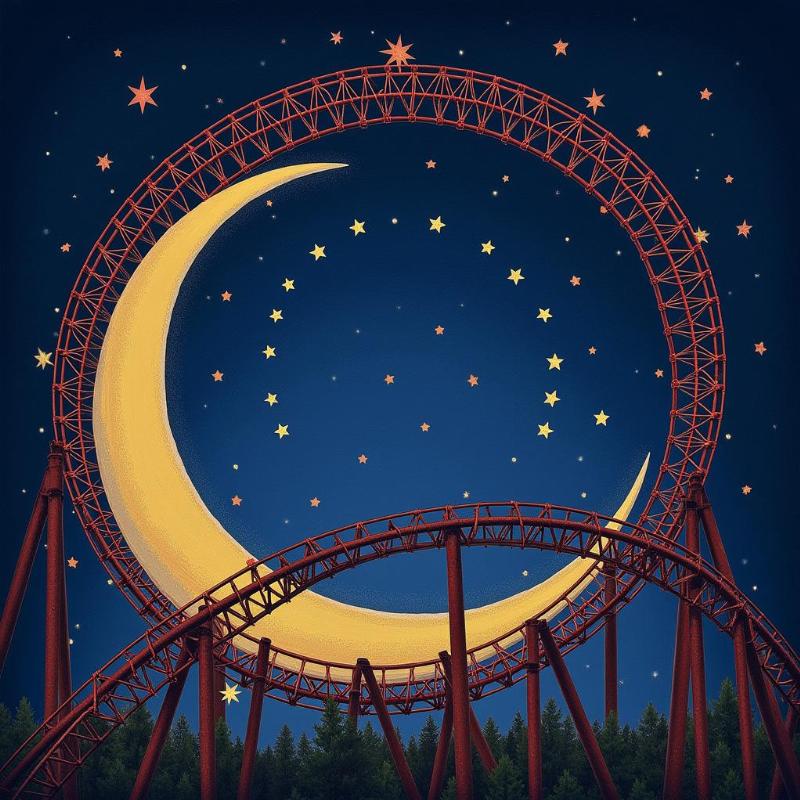 Roller coaster symbolizing spiritual journey