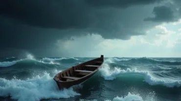 Dream of Boat in Rough Seas