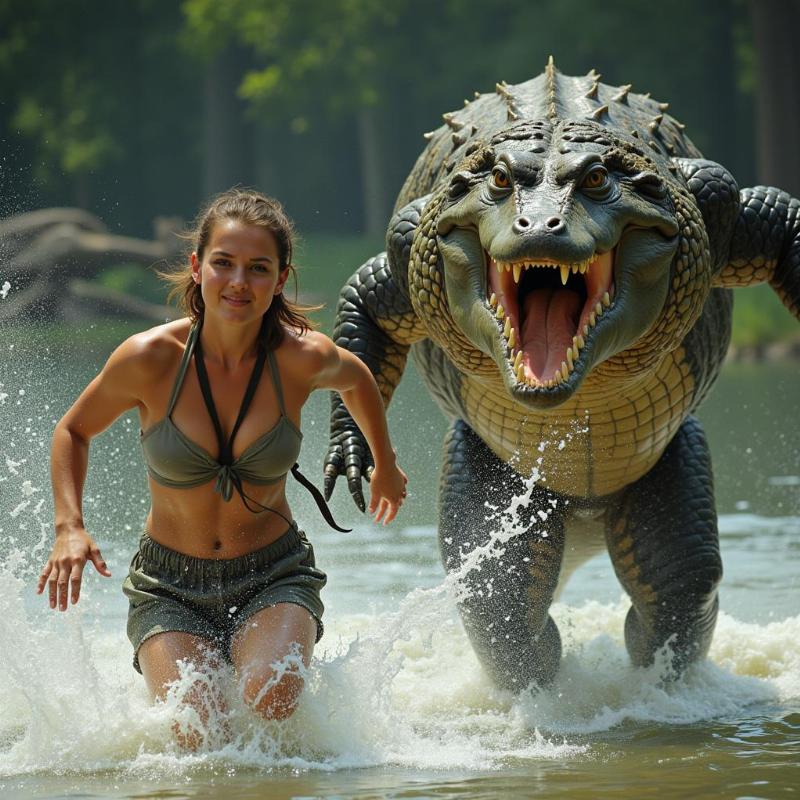 Running From Crocodile