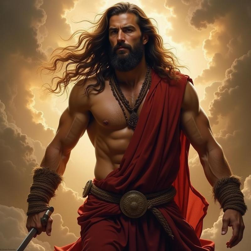 Biblical Illustration of Samson